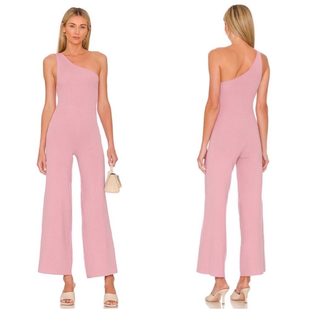 FREE PEOPLE BEACH waverly ribbed jumpsuit one shoulder XS